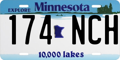 MN license plate 174NCH