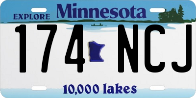 MN license plate 174NCJ