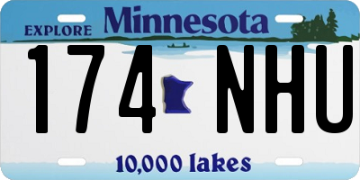 MN license plate 174NHU