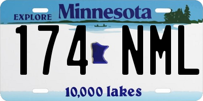 MN license plate 174NML