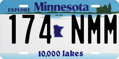 MN license plate 174NMM