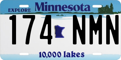 MN license plate 174NMN
