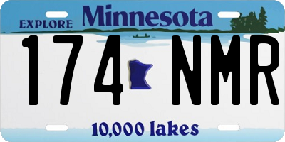 MN license plate 174NMR