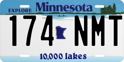 MN license plate 174NMT