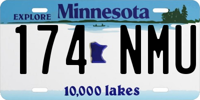 MN license plate 174NMU