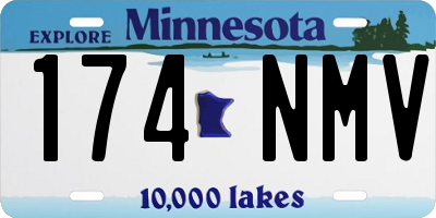MN license plate 174NMV