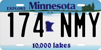 MN license plate 174NMY