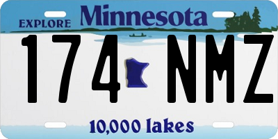 MN license plate 174NMZ