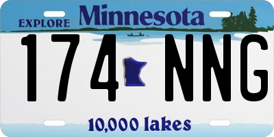 MN license plate 174NNG