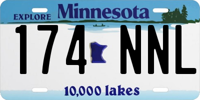 MN license plate 174NNL
