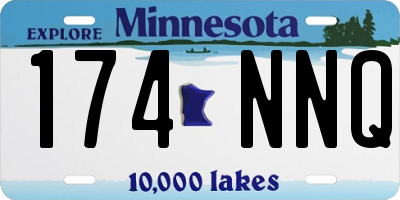 MN license plate 174NNQ