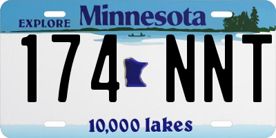 MN license plate 174NNT