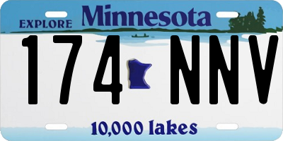 MN license plate 174NNV