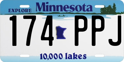 MN license plate 174PPJ