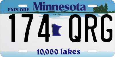 MN license plate 174QRG