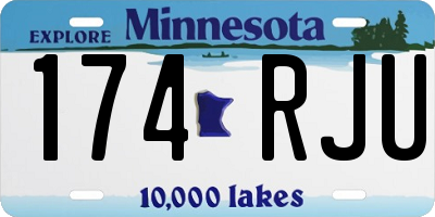 MN license plate 174RJU