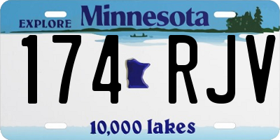 MN license plate 174RJV