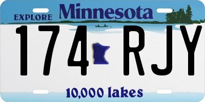 MN license plate 174RJY