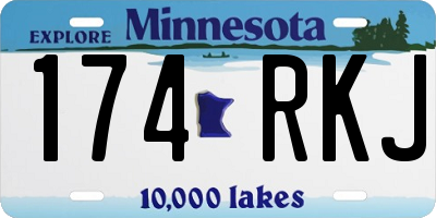 MN license plate 174RKJ