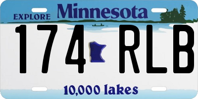 MN license plate 174RLB