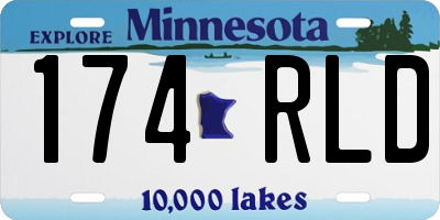 MN license plate 174RLD