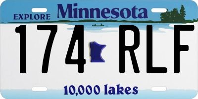 MN license plate 174RLF