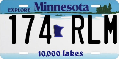 MN license plate 174RLM