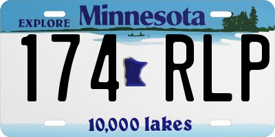 MN license plate 174RLP