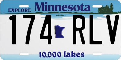 MN license plate 174RLV