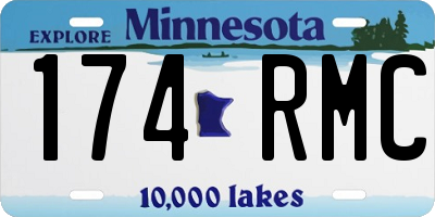 MN license plate 174RMC