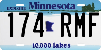MN license plate 174RMF