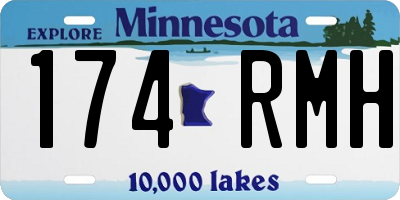 MN license plate 174RMH