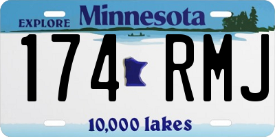 MN license plate 174RMJ