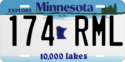 MN license plate 174RML