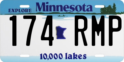 MN license plate 174RMP