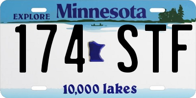 MN license plate 174STF