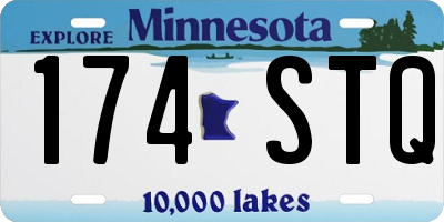MN license plate 174STQ