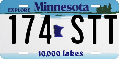MN license plate 174STT