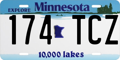 MN license plate 174TCZ