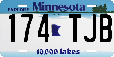 MN license plate 174TJB