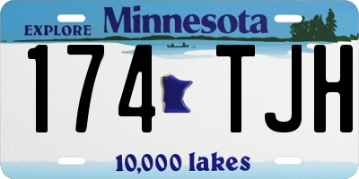 MN license plate 174TJH