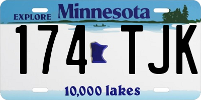 MN license plate 174TJK
