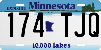 MN license plate 174TJQ