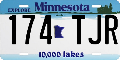 MN license plate 174TJR
