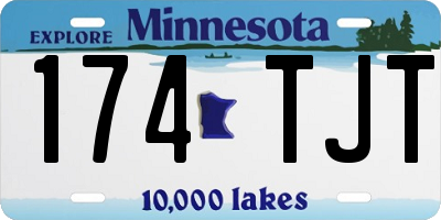 MN license plate 174TJT