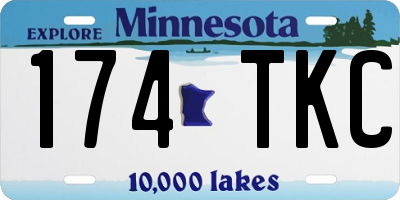 MN license plate 174TKC