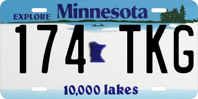 MN license plate 174TKG