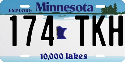 MN license plate 174TKH