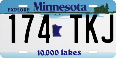 MN license plate 174TKJ