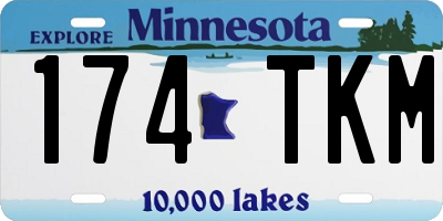 MN license plate 174TKM
